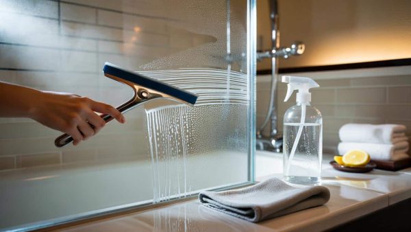 The Shockingly Simple Hotel Trick for Streak-Free Shower Doors